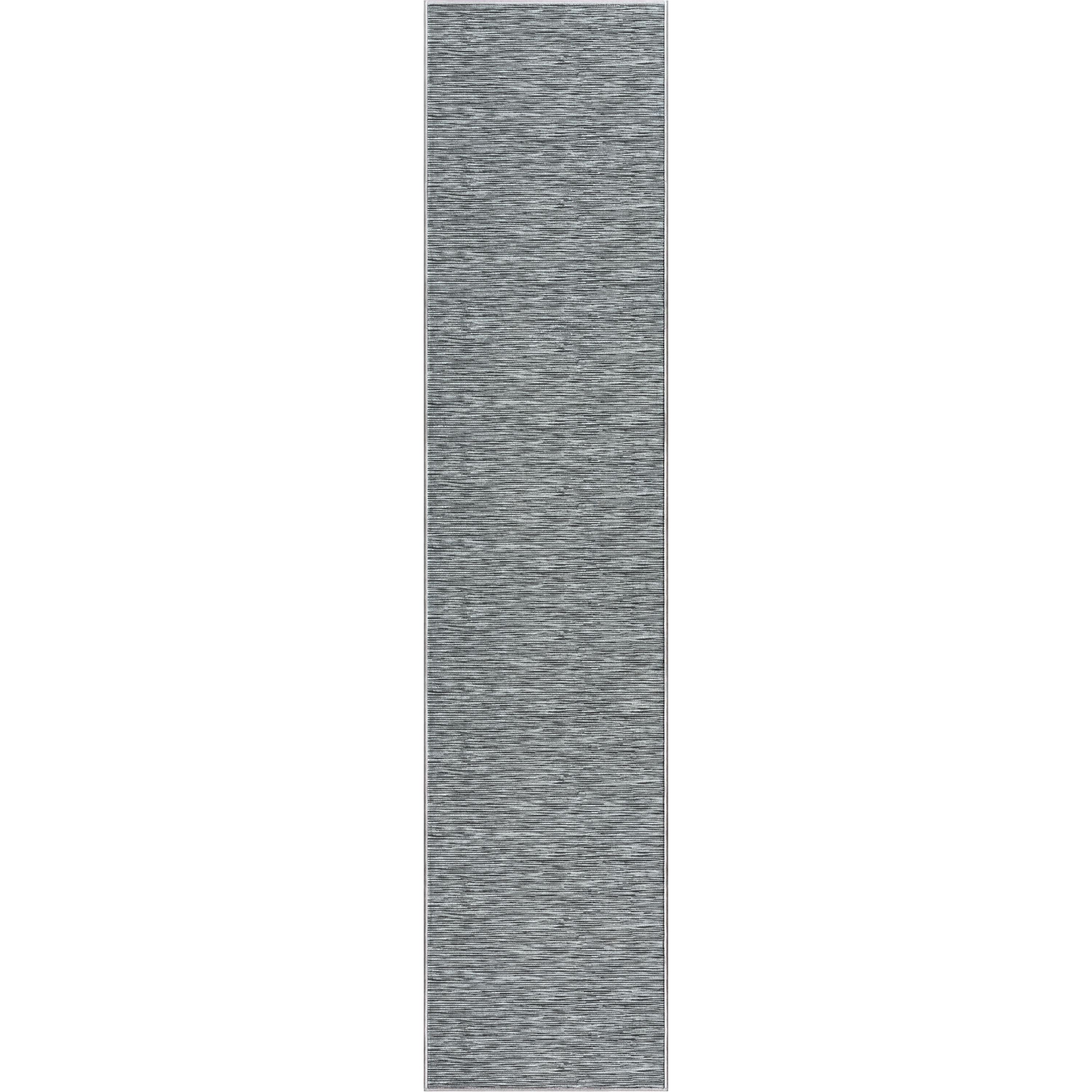 Custom Size Runner Striations Modern Striped Fogstone Pewter Choose Your Width x Choose Your Length Hallway Runner Rug