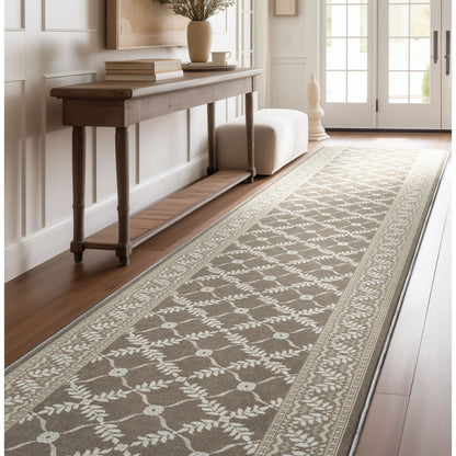 Custom Size Runner Regency Lattice Desert Drift Choose Your Width x Choose Your Length Hallway Runner Rug