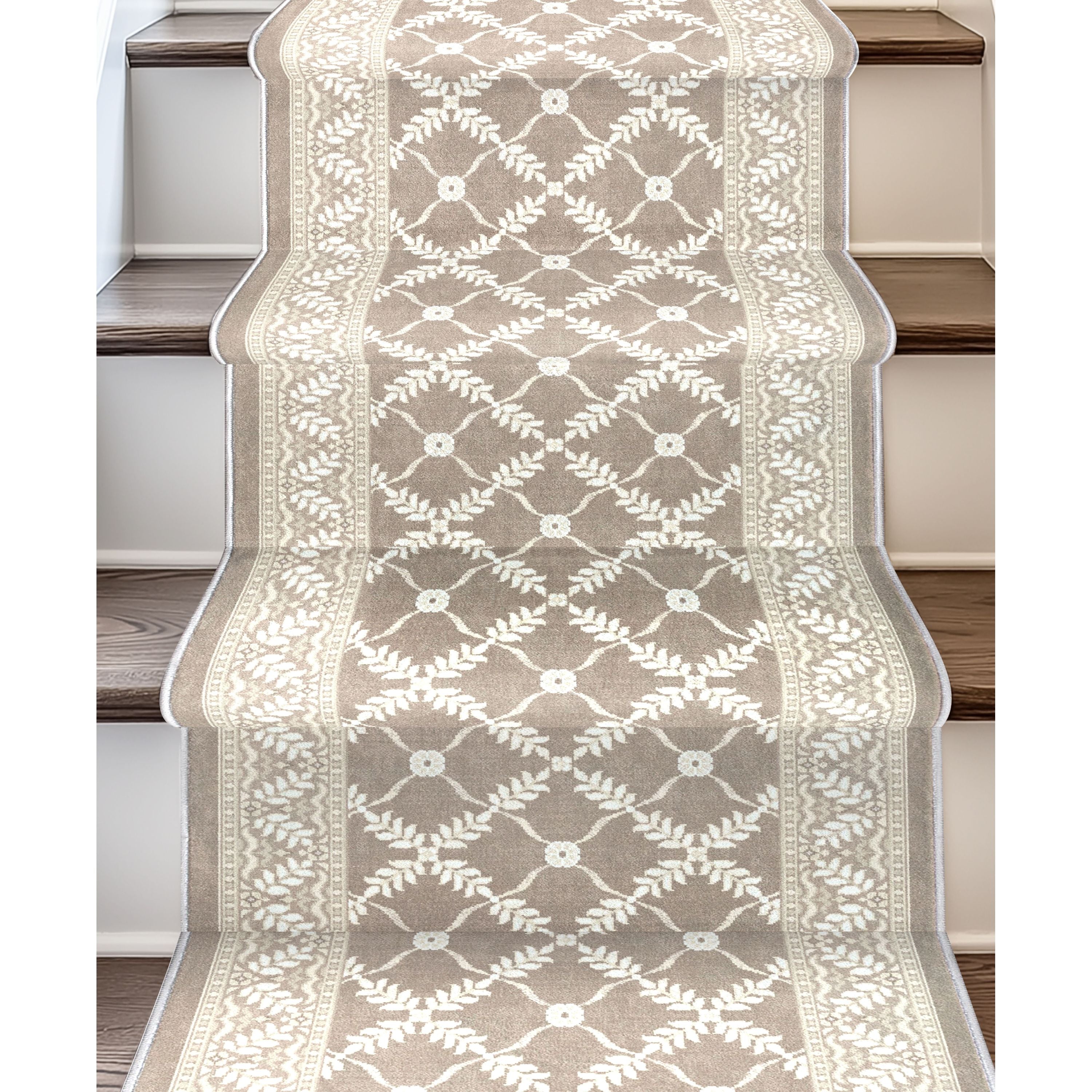 Custom Size Runner Regency Lattice Desert Drift Choose Your Width x Choose Your Length Hallway Runner Rug