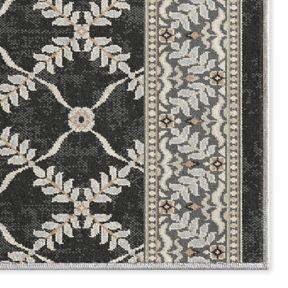 Custom Size Runner Regency Lattice Midnight Ash Choose Your Width x Choose Your Length Hallway Runner Rug