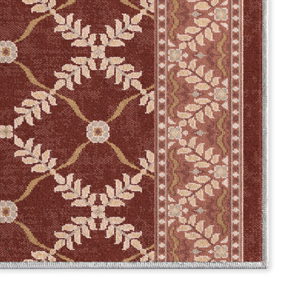 Custom Size Runner Regency Lattice Ruby Ember Choose Your Width x Choose Your Length Hallway Runner Rug