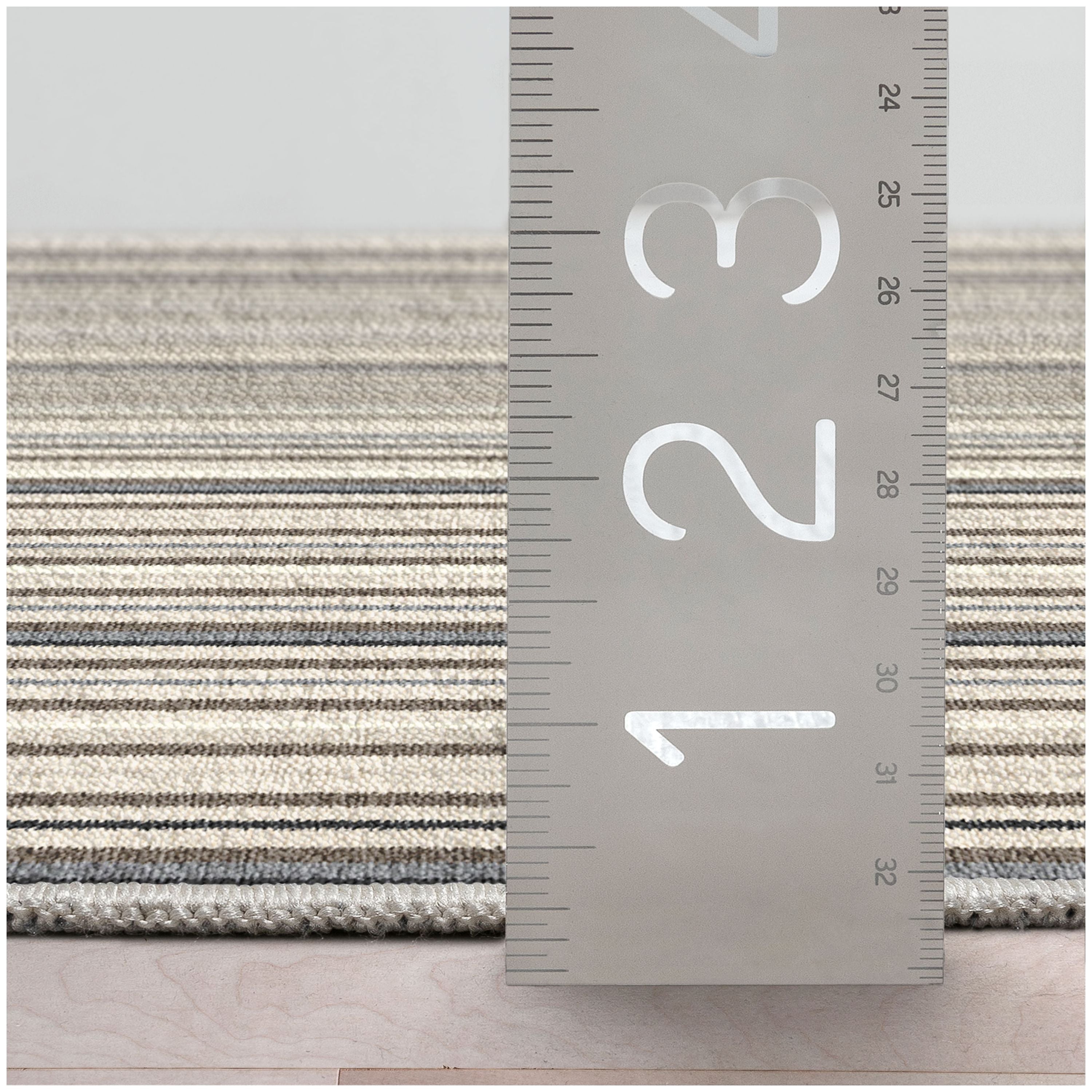 Custom Size Runner Seabreeze Lines Modern Cocoa Ridge Choose Your Width x Choose Your Length Hallway Runner Rug