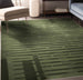 Apollo Elemental Terrane Green Striped Flatwoven Rug