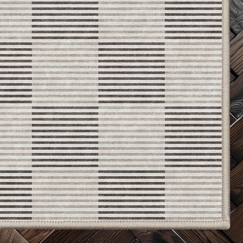 Apollo Summit Brown Geometric Flatwoven Rug – Easy Clean & Durable