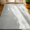 Apollo Granite Geometric Ivory Flat-Pile Rug