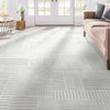 Apollo Granite Geometric Ivory Flat-Pile Rug