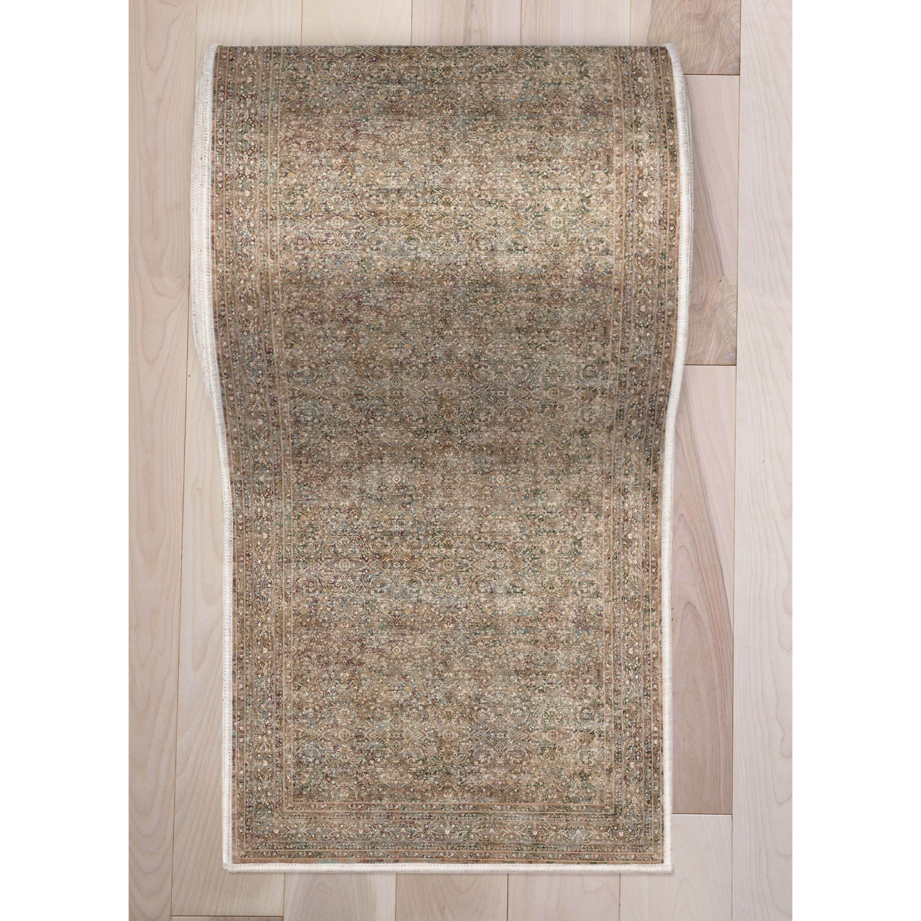 Custom Size Runner Juliette Vintage Persian Oriental Beige Choose Your Width x Choose Your Length Hallway Runner Rug