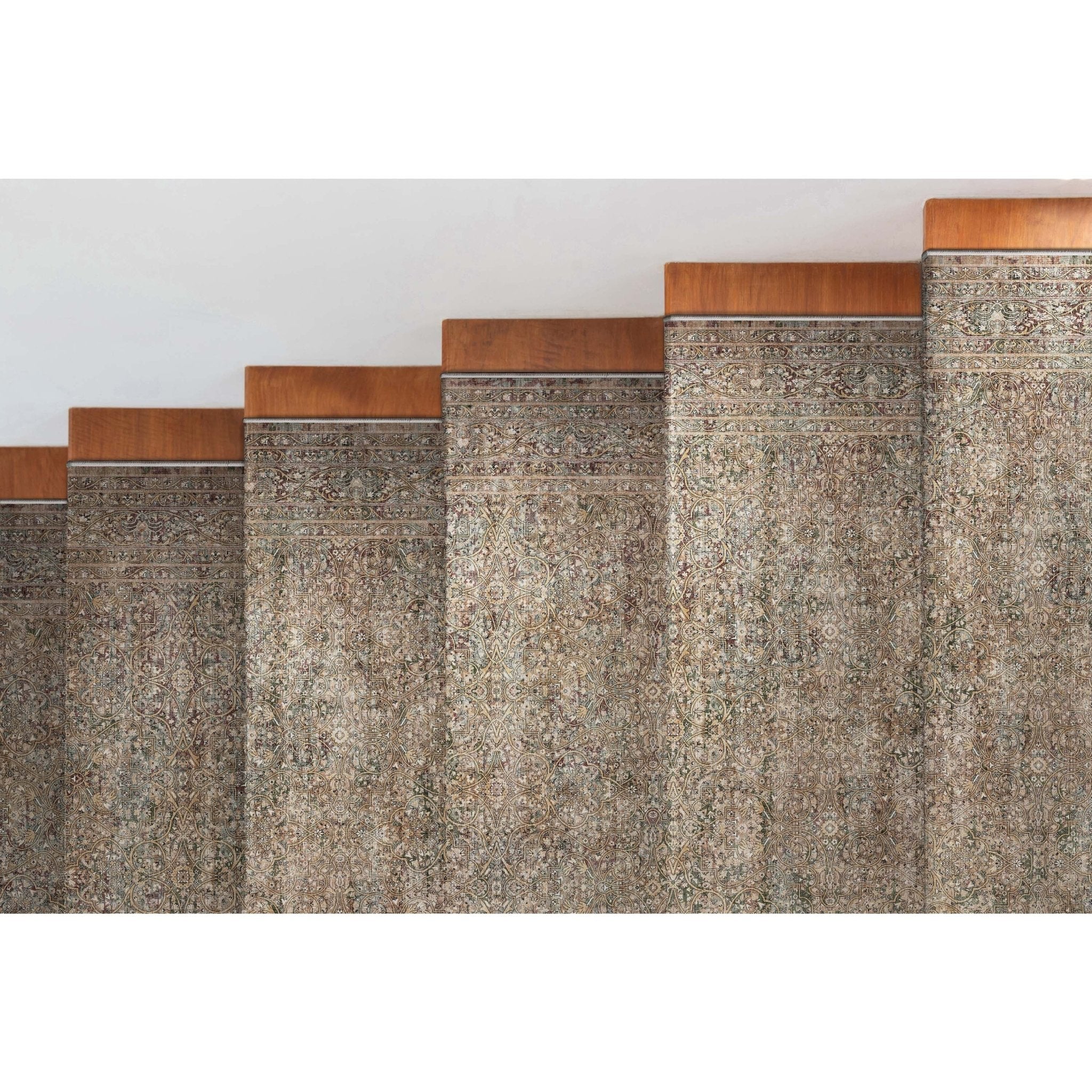 Custom Size Runner Juliette Vintage Persian Oriental Beige Choose Your Width x Choose Your Length Hallway Runner Rug Well Woven
