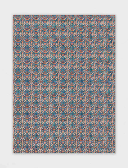 Well Woven - Blue Red - Hilda Custom Rug