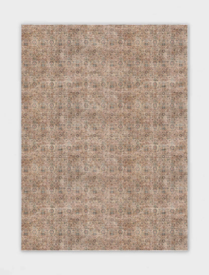 Well Woven - Beige Tan - Hilda Custom Rug - Overhead