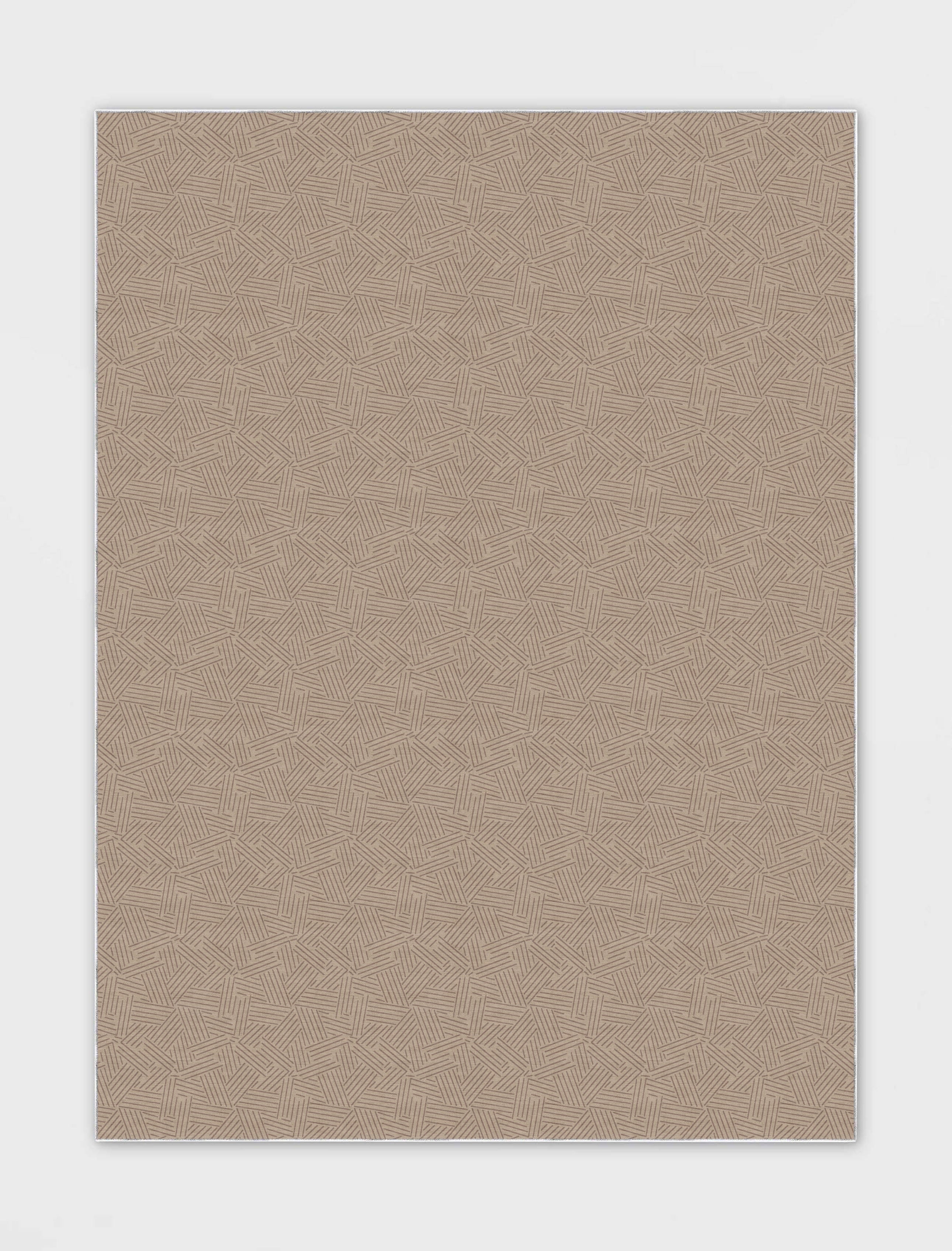 Sigrid Custom Rug - Well Woven - Dark beige rug overhead 