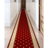 Custom Size Runner Fleur De Lis Traditional Red Choose Your Width x Choose Your Length Hallway Runner Rug