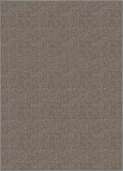 Well-Jute Airedale Farmohouse Solid & Striped Grey Flatweave 5' x 7' Rug