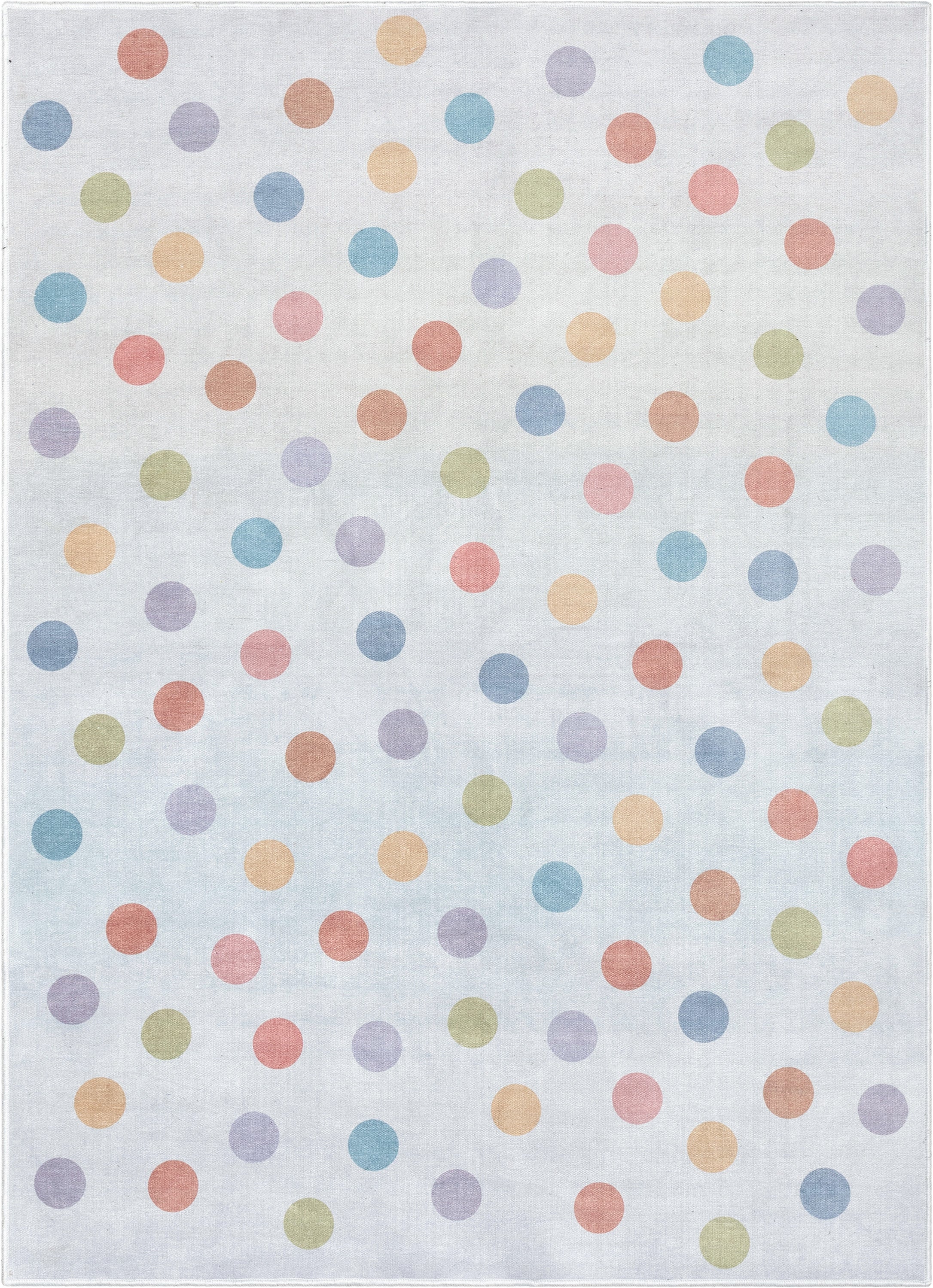 Multi Dot Modern Multi Color Area Flat-Weave Rug