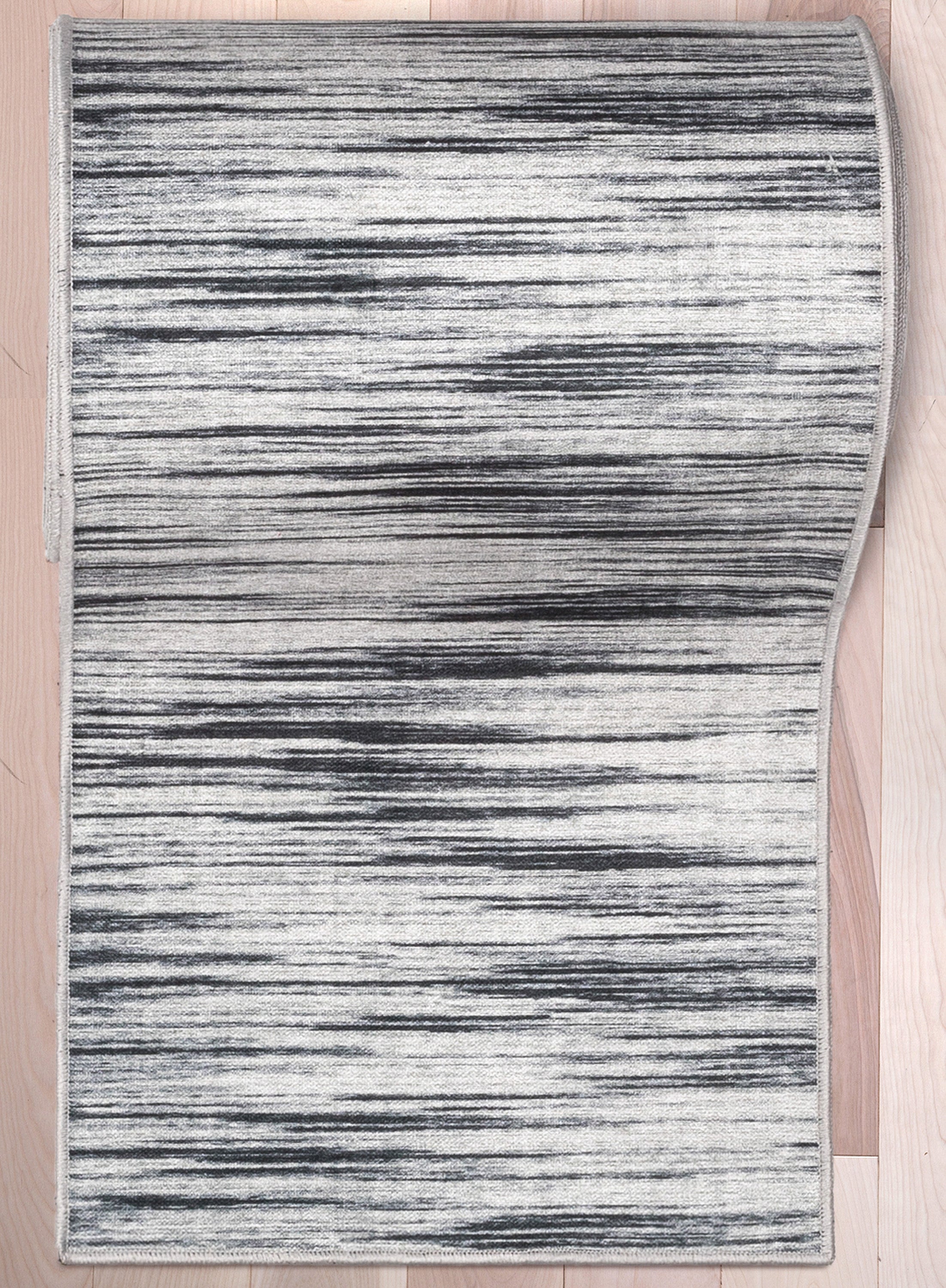 Custom Size Runner Modern Abstract Print Grey Choose Your Width x Choose Your Length Hallway Runner Rug