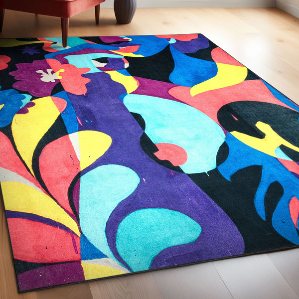 Well Woven x Misha Tyutyunik Sunday Jungle A Room With a View Multi-Color Rug