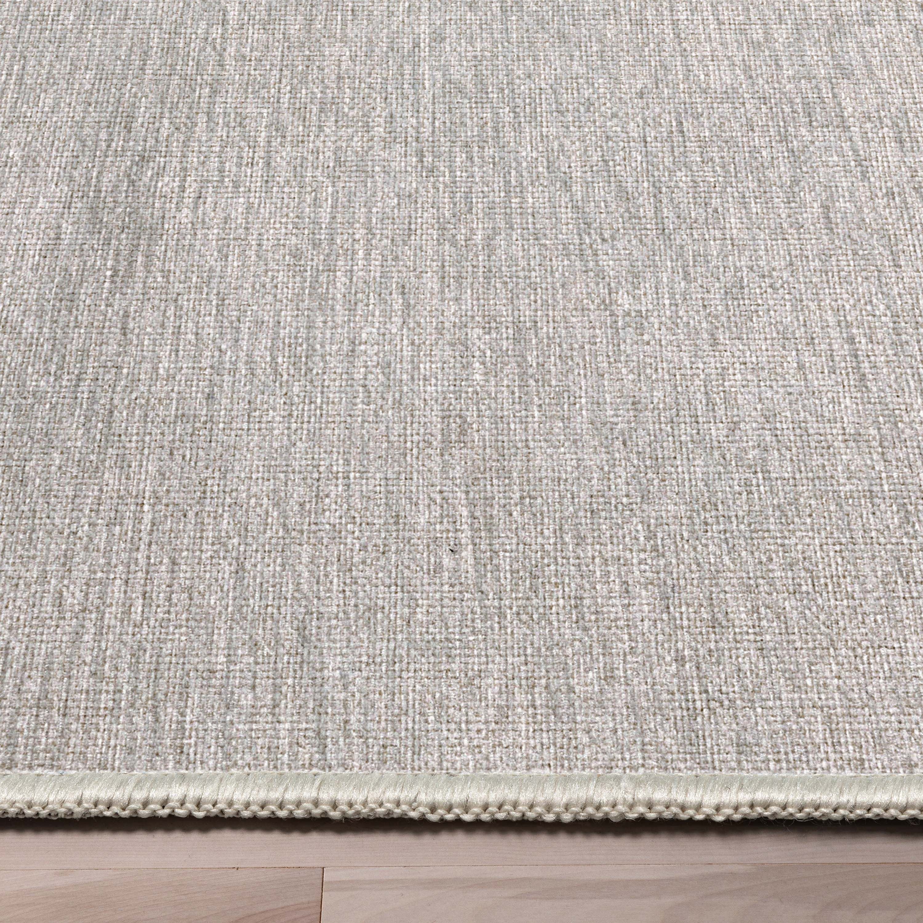 Plain Solid Modern Minimalist Flat-Weave Area Rug | Well Woven