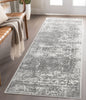 Thiva Vintage Oriental Floral Pattern Ivory Rug