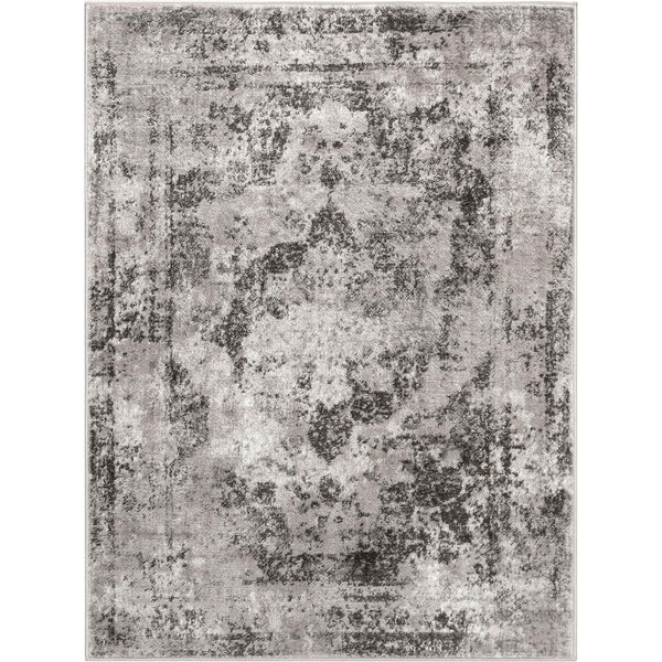 Patras Vintage Oriental Medallion Grey Rug