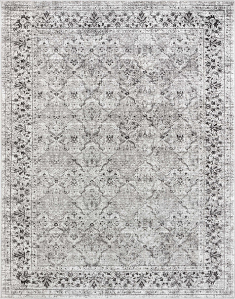 Argos Modern Vintage Lattice Ivory Grey Rug