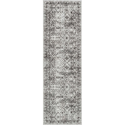 Argos Modern Vintage Lattice Ivory Grey Rug