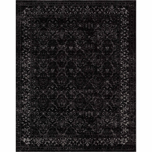 Argos Modern Vintage Lattice Black Rug