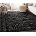 Argos Modern Vintage Lattice Black Rug