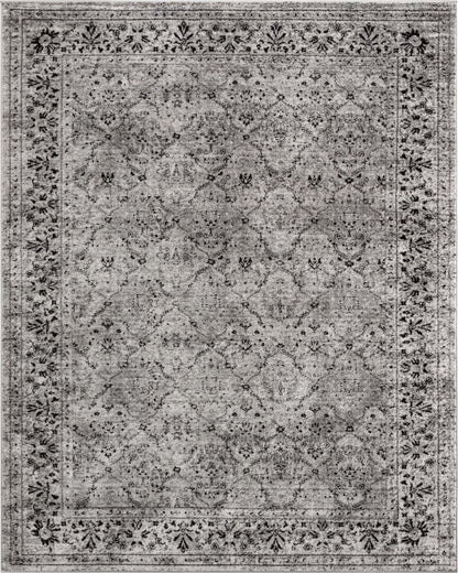 Argos Modern Vintage Lattice Grey Rug