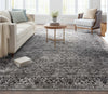 Argos Modern Vintage Lattice Grey Rug