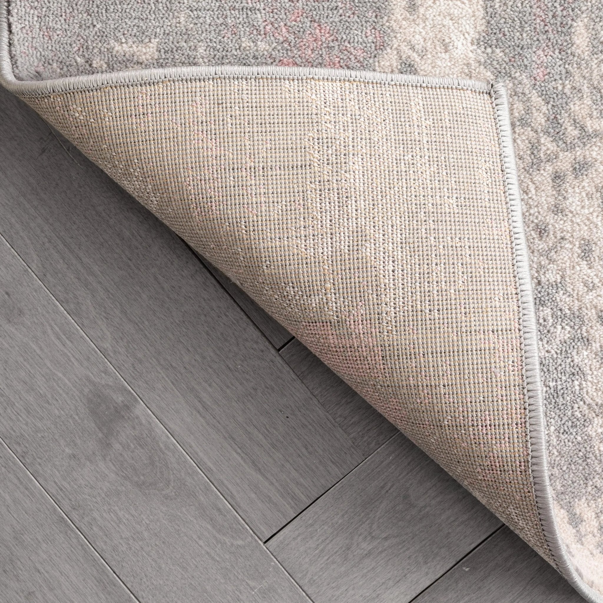 Kalia Modern Abstract Grey Blush Rug Well Woven	