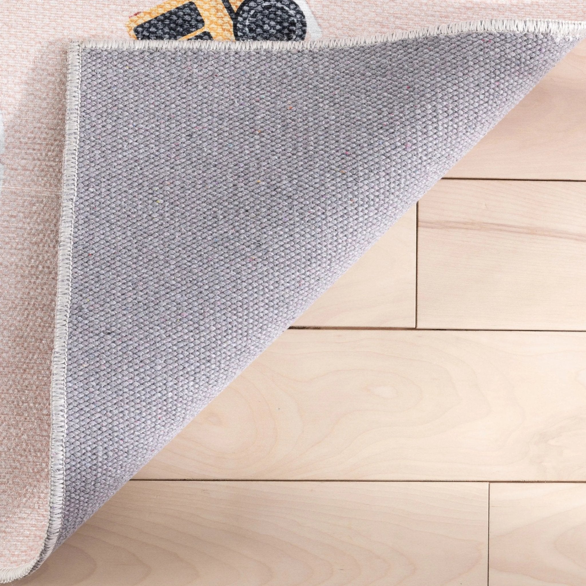 Traffic Modern Blush Kids Flat-Weave Rug Well Woven