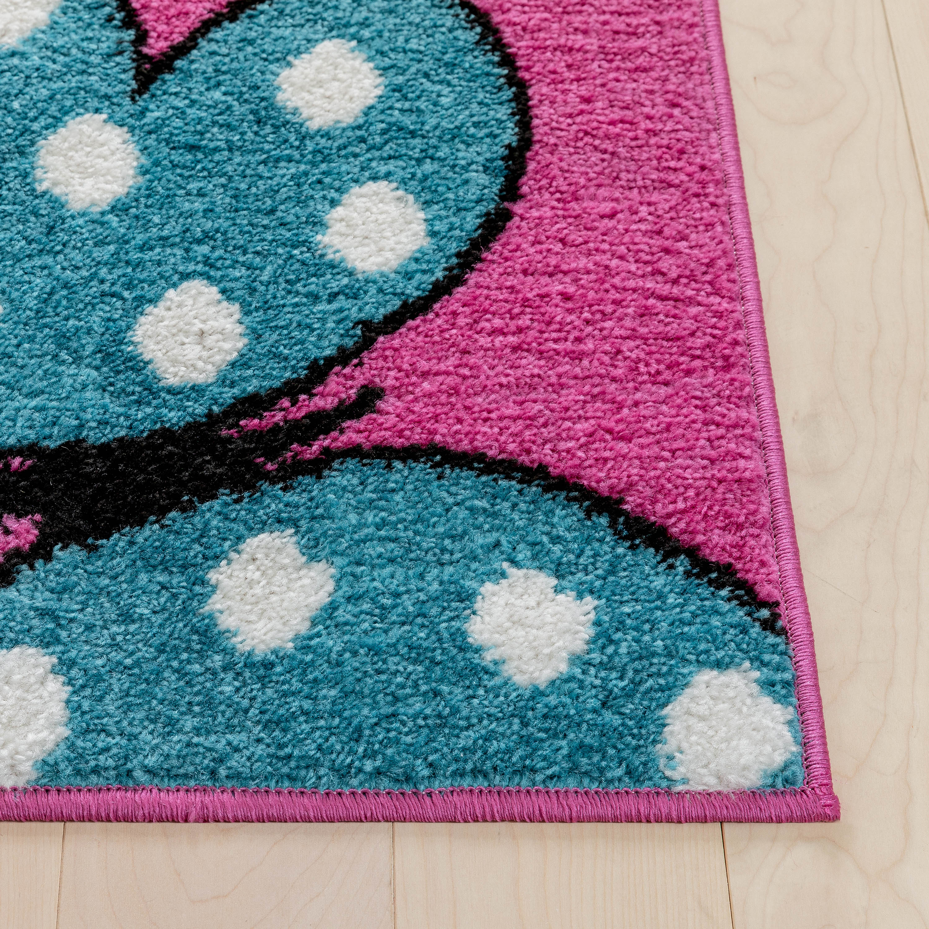 Starbright Daisy Butterflies Pink Rug