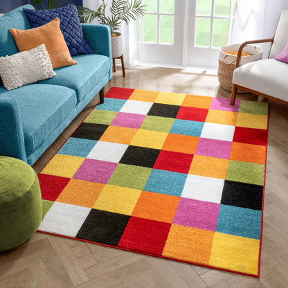 Starbright Bright Square Multi Rug