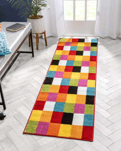 Starbright Bright Square Multi Rug