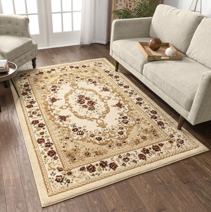 Versaille Ivory Traditional Rug