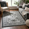 Raja Grey Medallion Rug