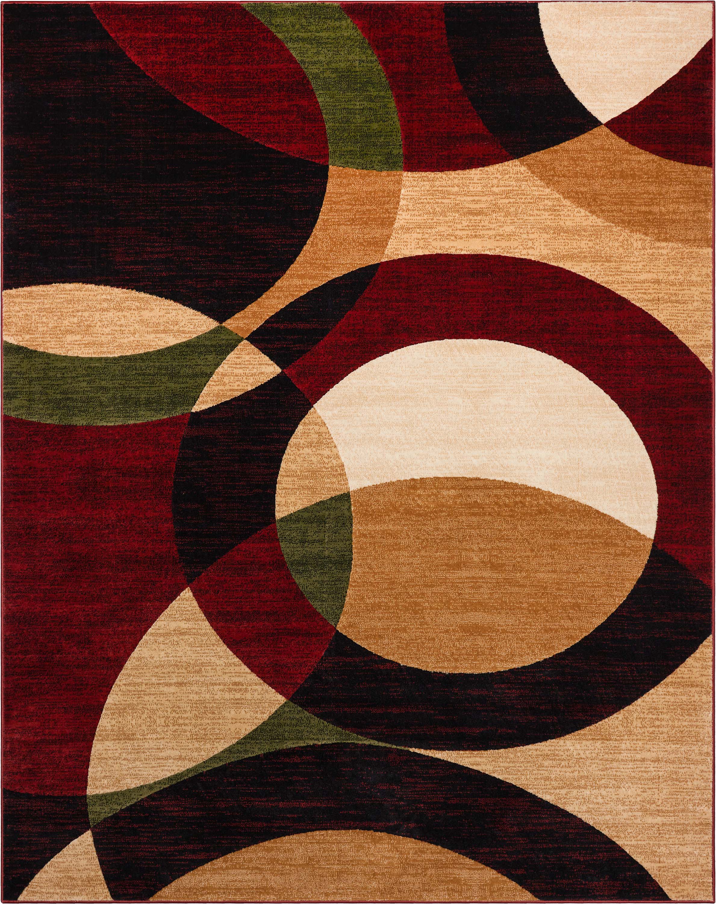 Bingo Red Modern Rug