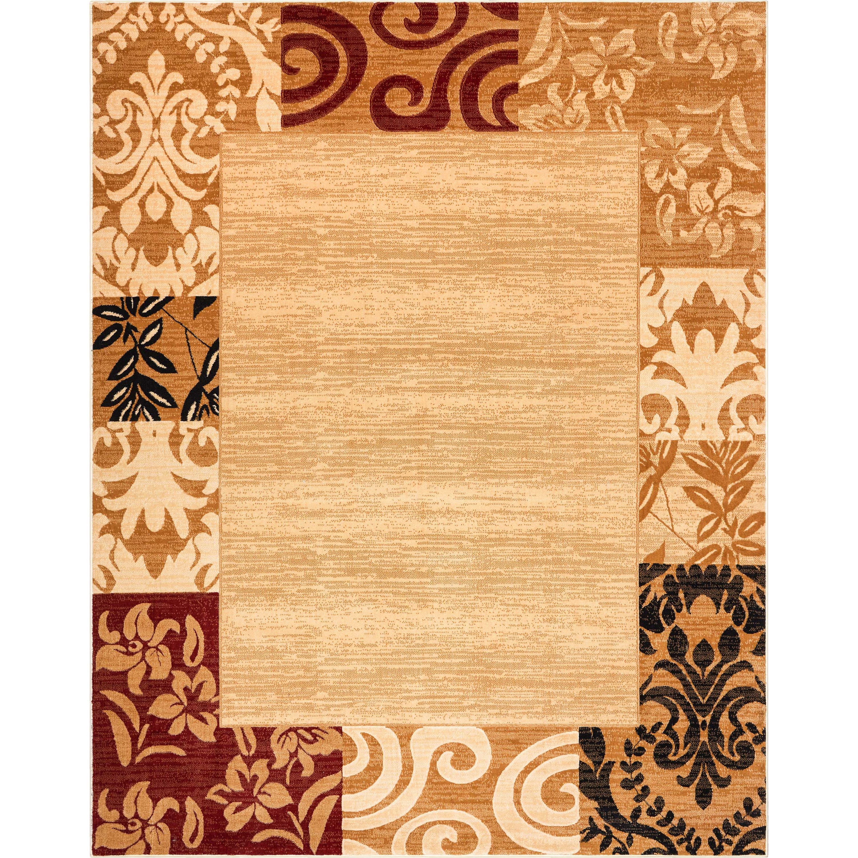 Damask Ivory Transitional Rug