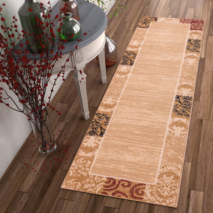 Damask Ivory Transitional Rug