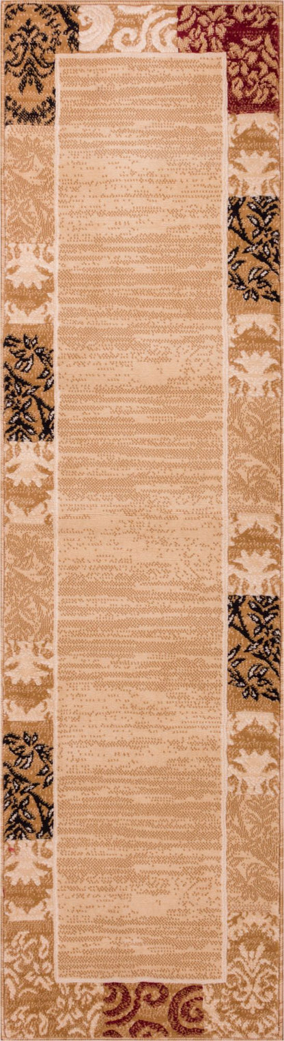 Damask Ivory Transitional Rug