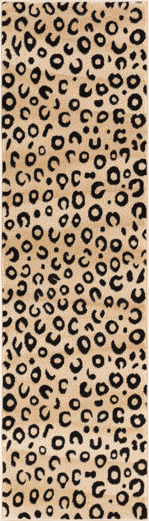 Well Woven Dulcet Leopard Modern Animal Print Black 5' x 7'2 Area Rug
