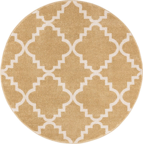 Lulu's Lattice Gold Modern Rug