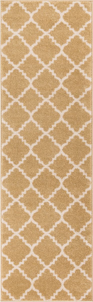 Lulu's Lattice Gold Modern Rug