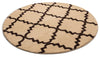 Lulu's Lattice Ivory Modern 5'3" Round Rug