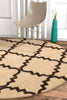 Lulu's Lattice Ivory Modern 5'3" Round Rug