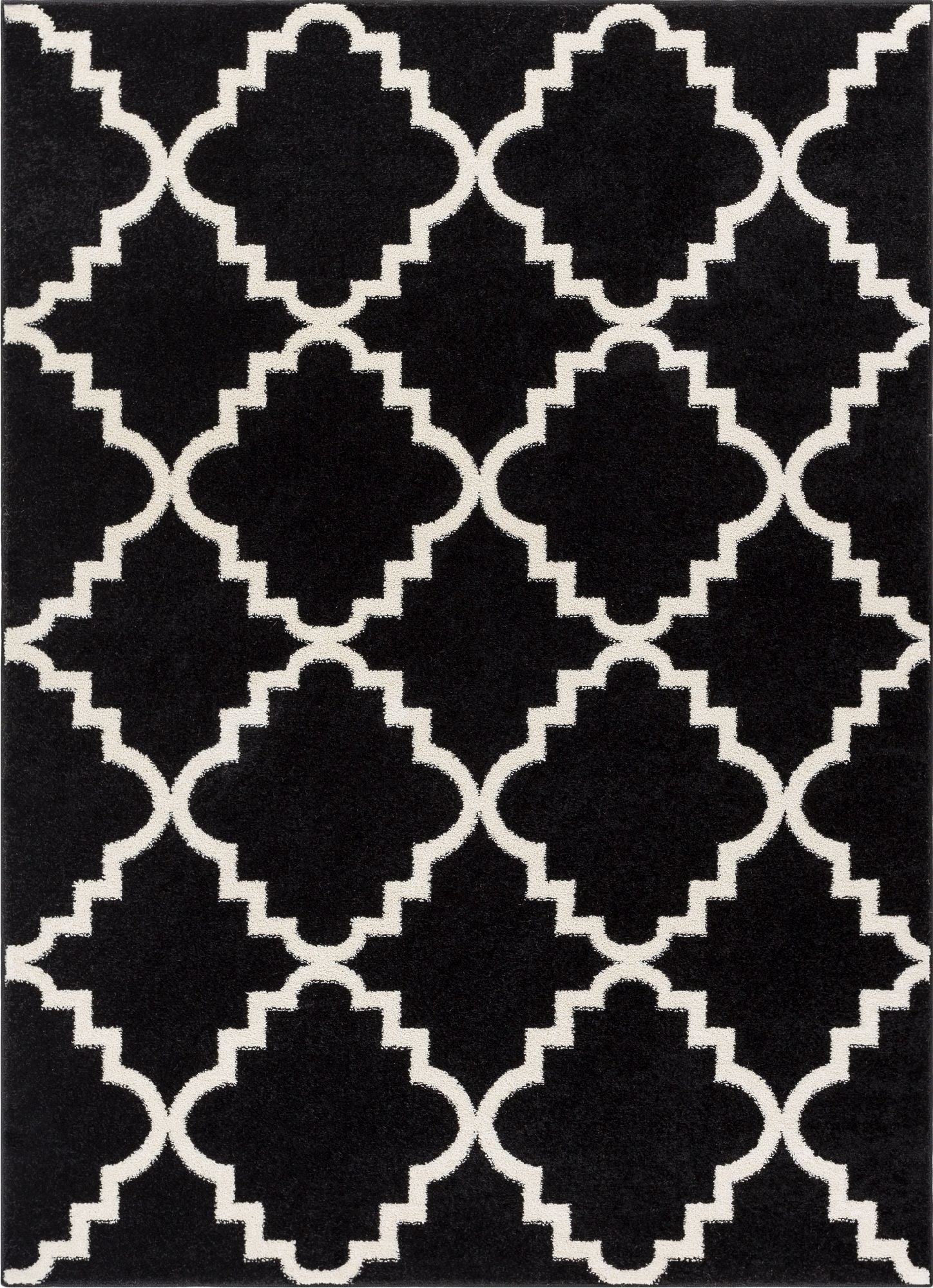 Lulu's Lattice Black Modern Rug