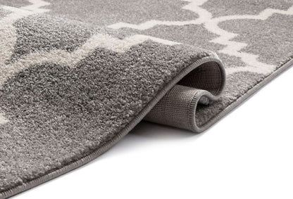 Lulu's Lattice Grey Modern Rug