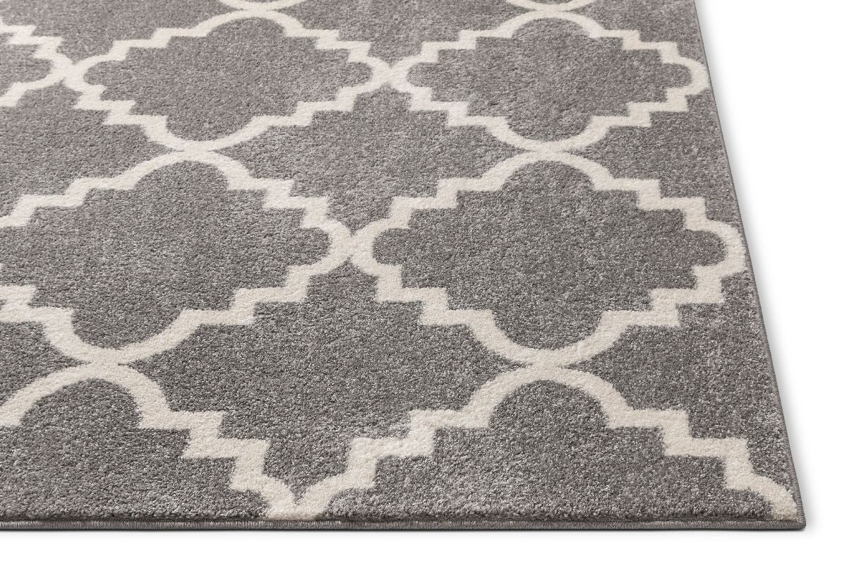 Lulu's Lattice Grey Modern Rug