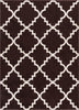 Lulu's Lattice Brown Modern Rug 5'3" Round