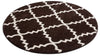 Lulu's Lattice Brown Modern 5'3" Round Rug